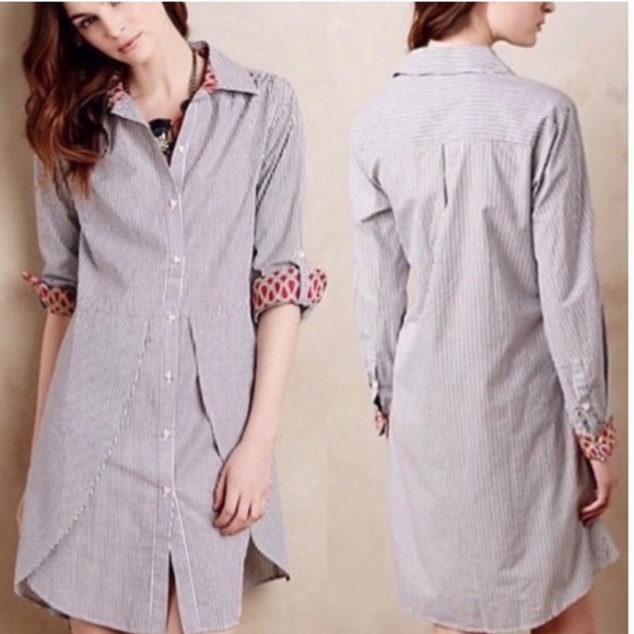 Anthropologie Dresses & Skirts - Isabella Sinclair Tilda Tulip Striped Shirt Dress